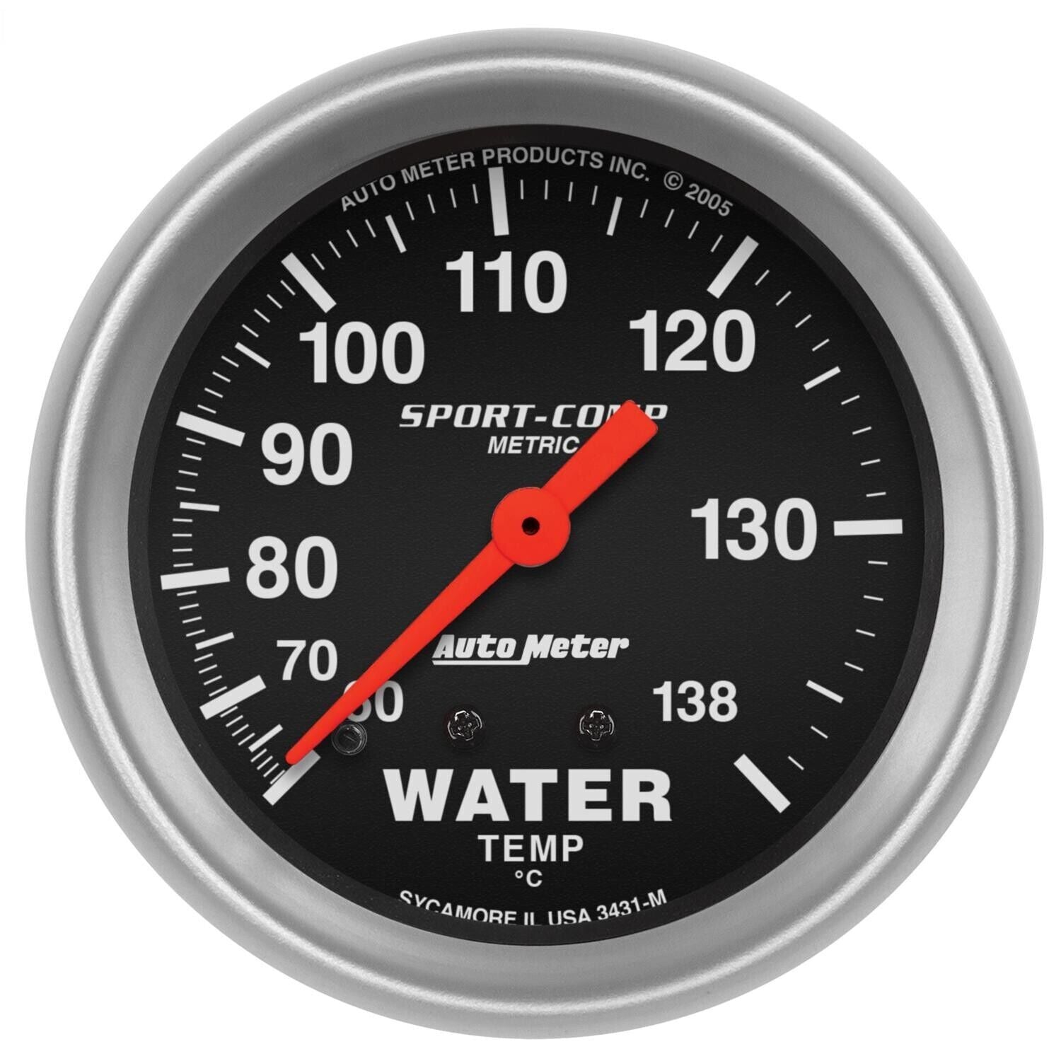 AutoMeter Sport-Comp Analog Gauge Water Temperature, 2 5/8 in # AU3431M