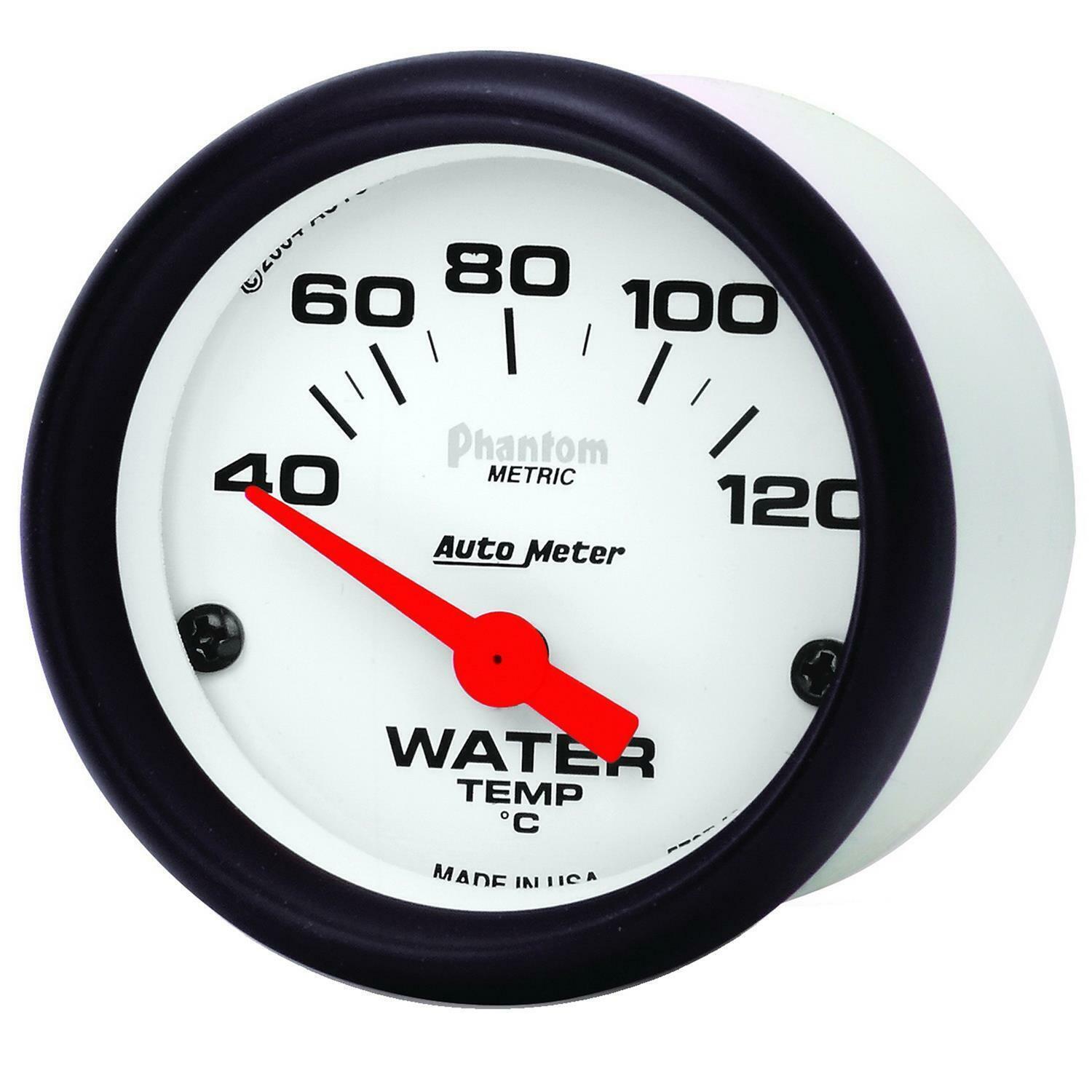 AutoMeter 2 1/16" Phantom Analog Water Temp Gauge 100 -120deg C # AU5737M