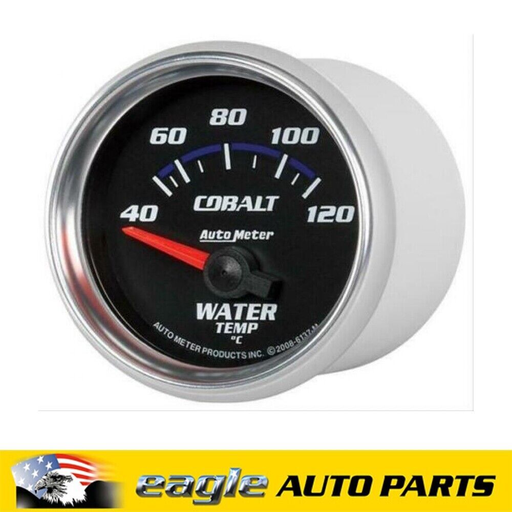 AutoMeter Cobalt Analog Gauge Water Temperature 40-120 Degrees # AU6137M