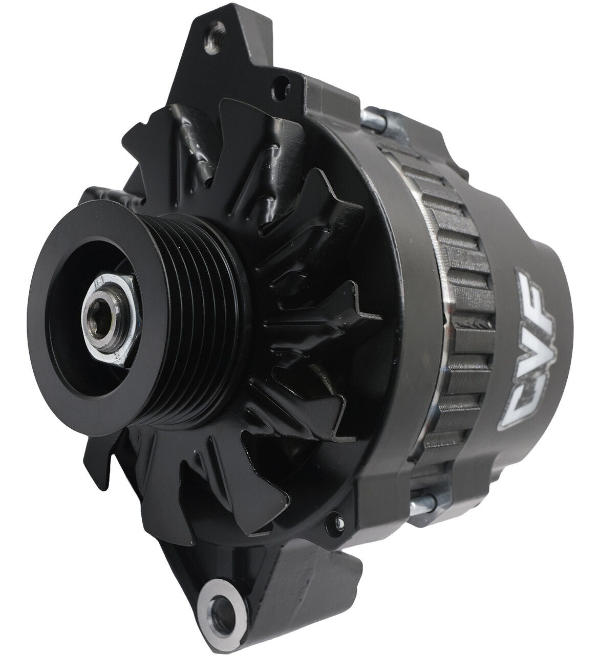 CVF Racing Chev GM CS130 1 Wire Alternator, 160 Amp Black