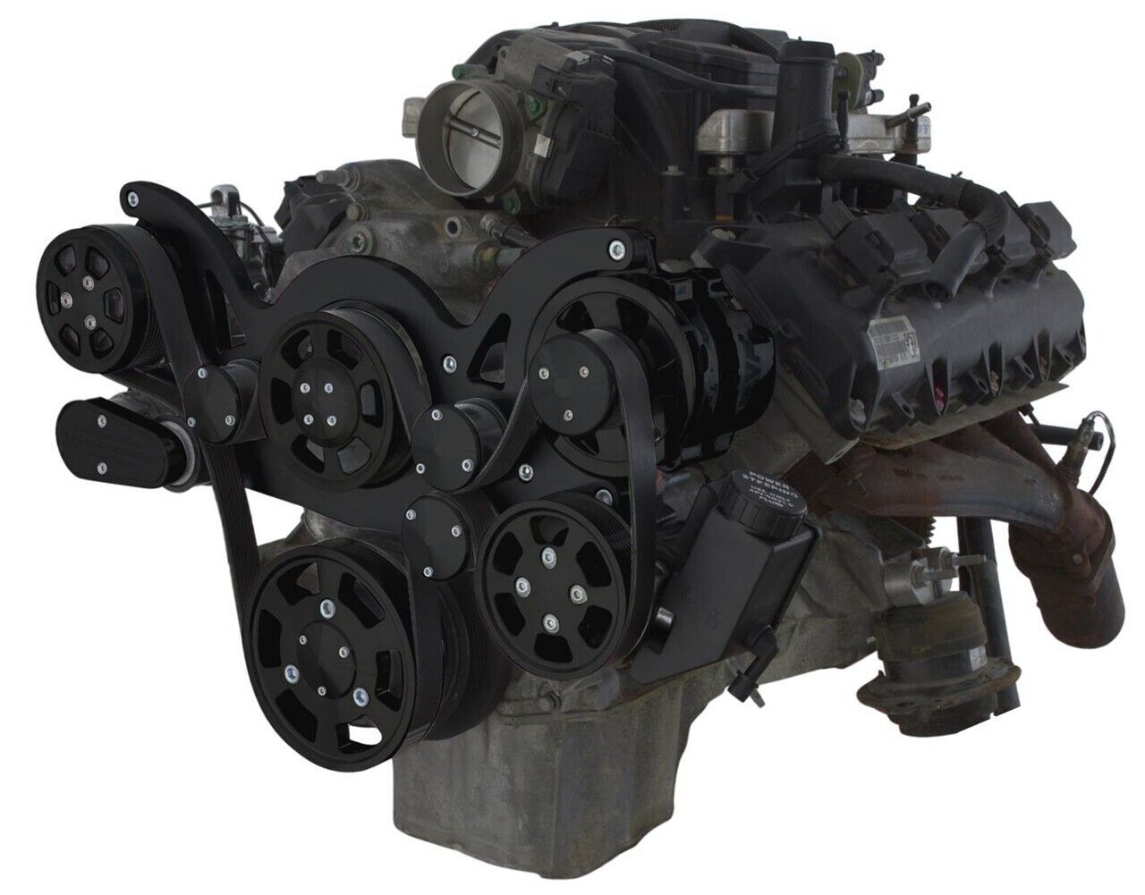 HEMI 2011 - 2020 Dodge, Jeep 6.4L Black Wraptor Serp Kit  # B-G3H-Wraptor-AC-64