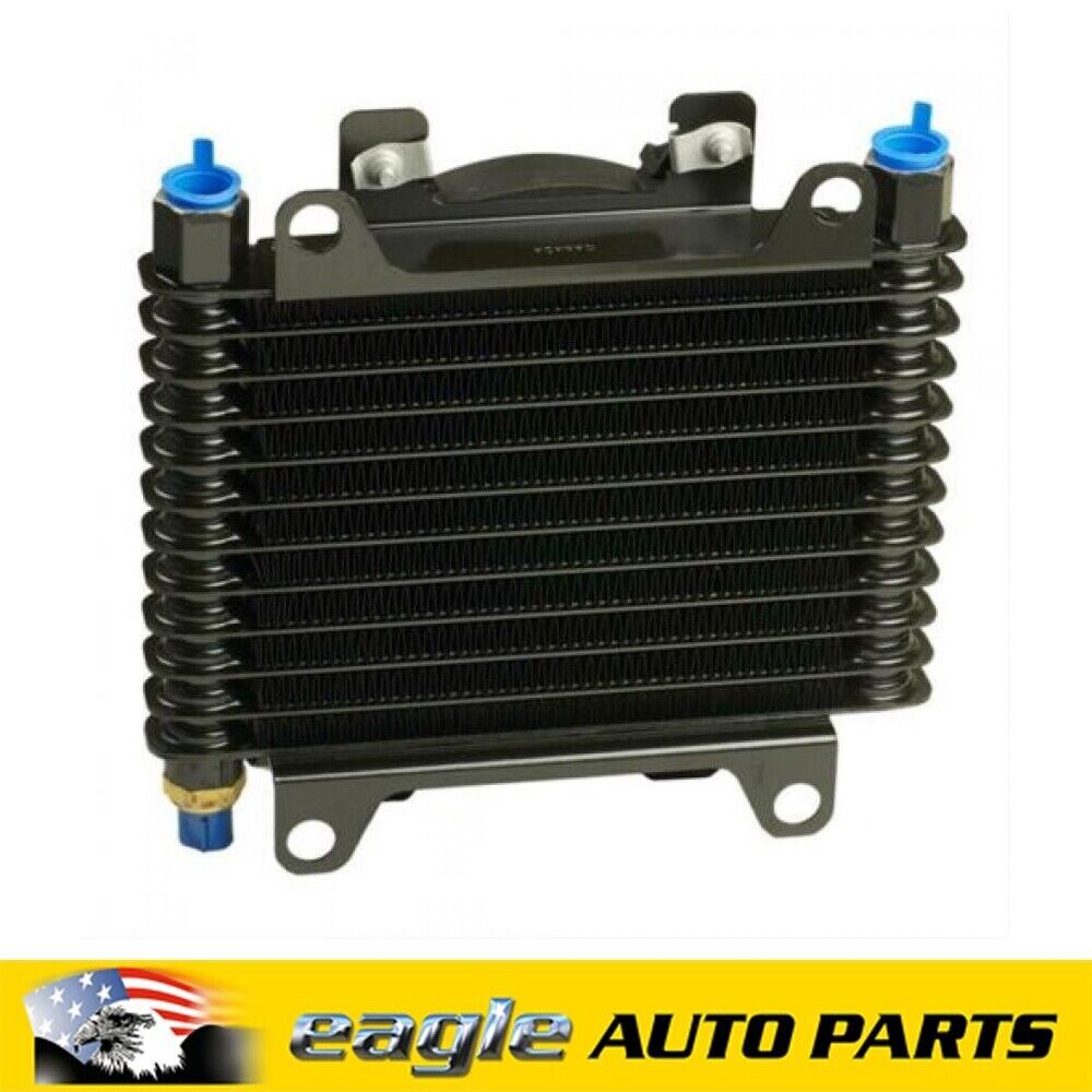 B&M Black Transmission Hi-Tek SuperCooler Oil Cooler With Fan # BM70298
