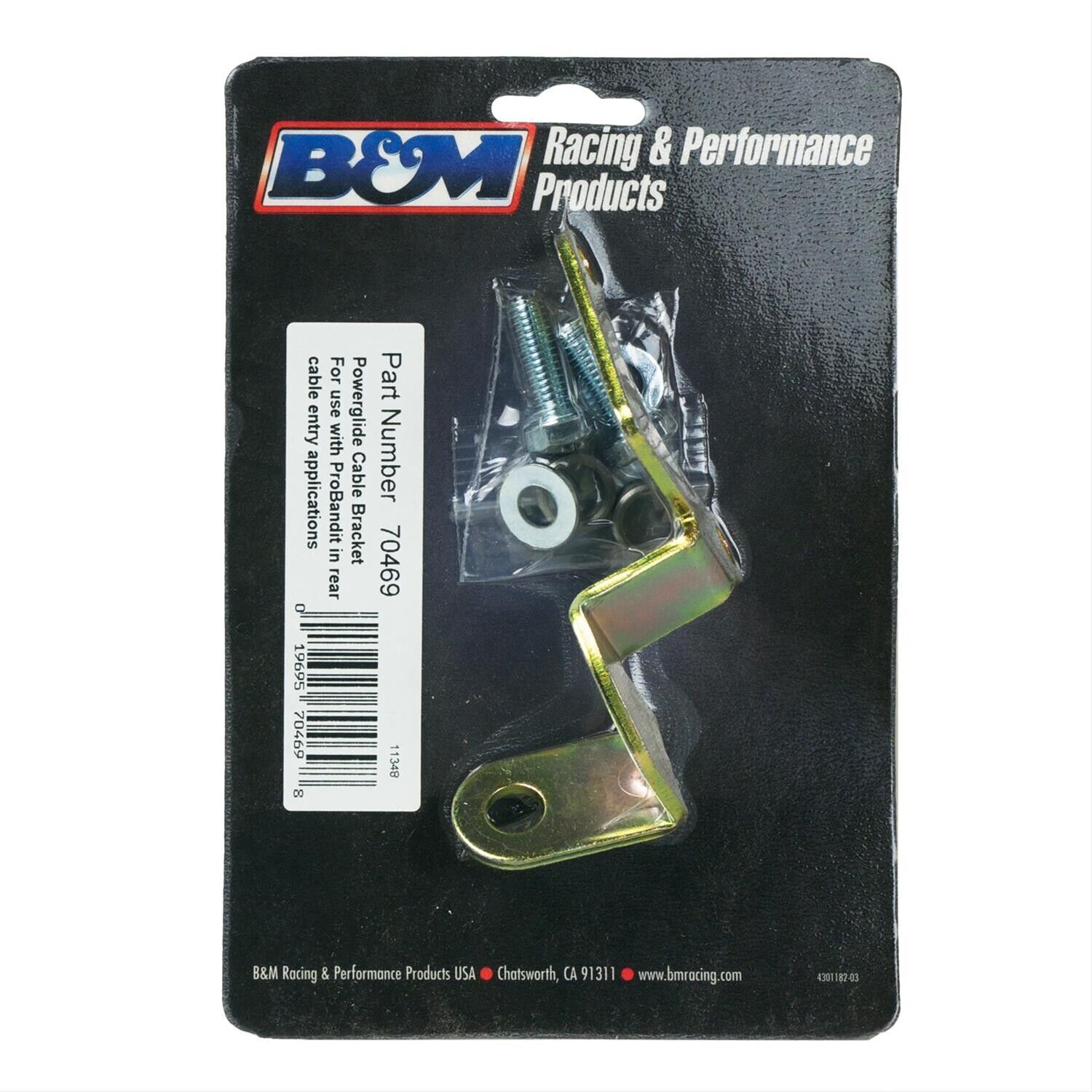 B&M Transmission Cable Bracket Chev Powerglide # BM70469