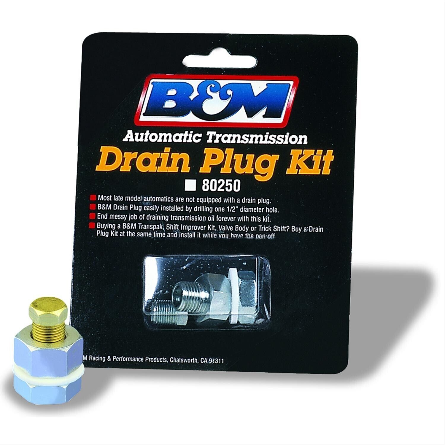 B&M Transmission Drain Plug Kit # BM80250