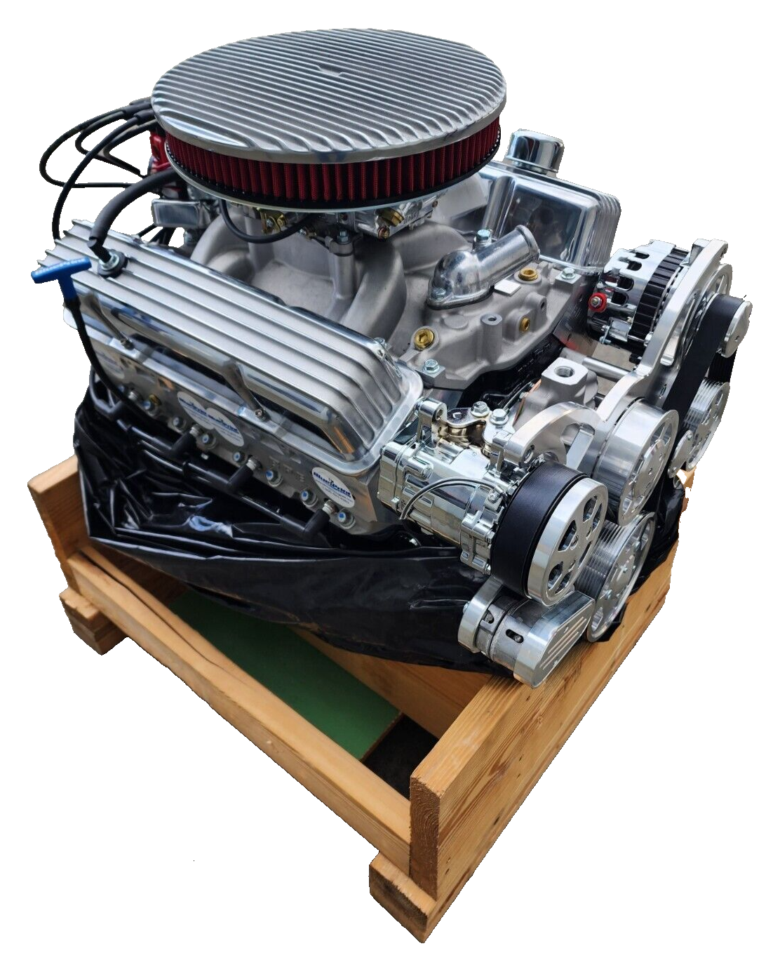 BluePrint Engines Chev 400 Stroker Crate Engine 508HP Serpentine Kit BP4002CTCKV
