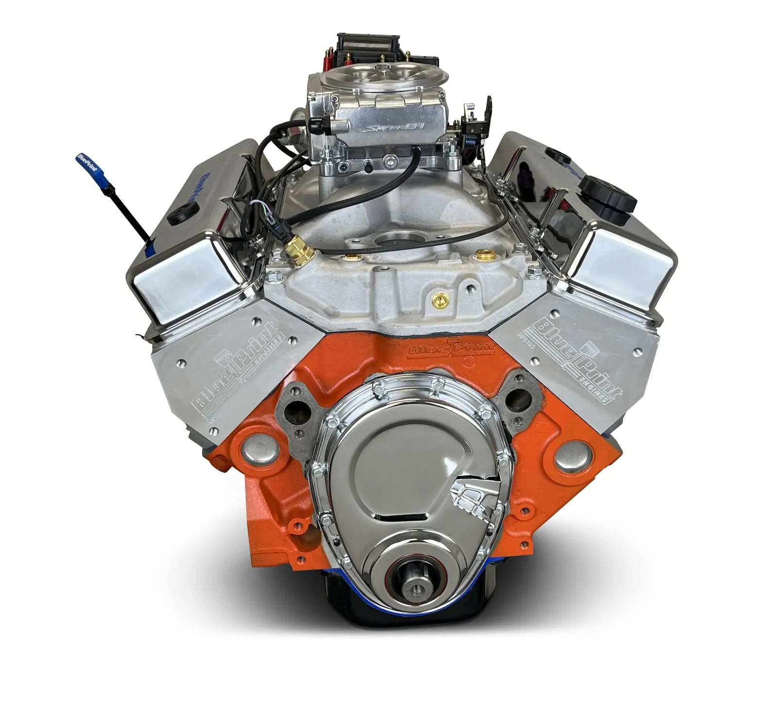 BluePrint Engines Chev 400 Crate Engine Dressed With Sniper 2 # BP4002CTF