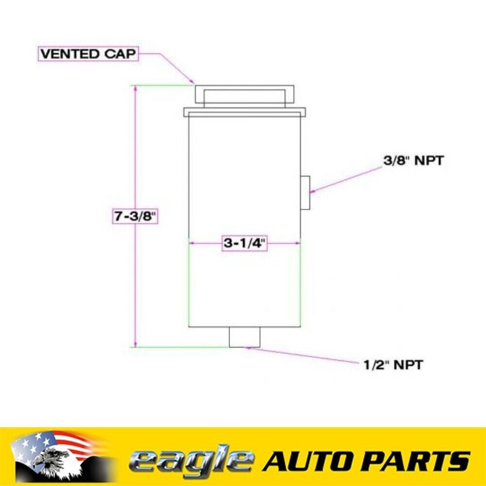 Canton Racing Universal Power Steering Tank #  CAN77-250