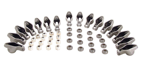 CRANE CAMS BBC 1.7 RATIO STAMPED STEEL ROLLER TIP ROCKER ARMS # CR13806-16