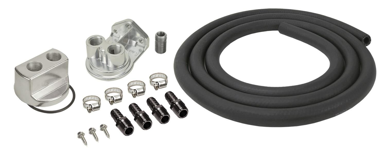 Derale Ford Engine Oil Filter Relocation Kit 3/4", -16 Thread # DER-15715
