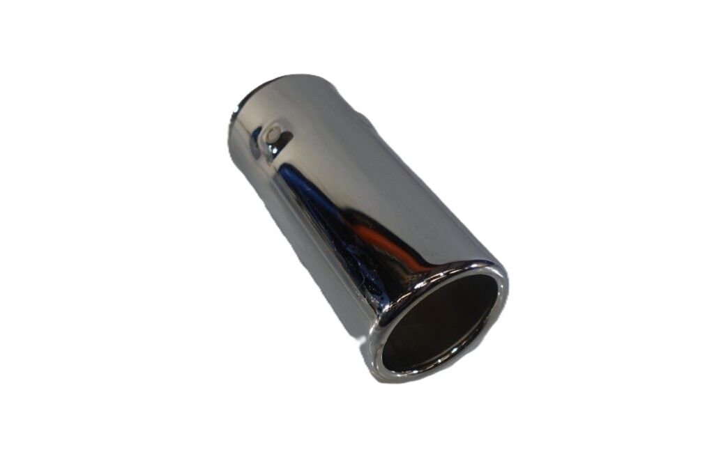 UNIVERSAL MITSUBISHI CHROME ROUND EXHAUST TIP # DS000410
