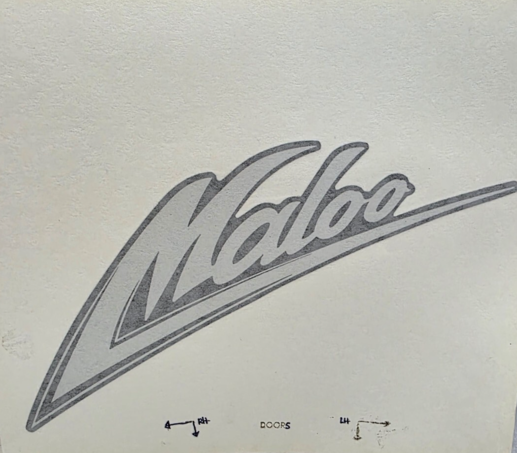 HSV VS MALOO SERIES 2 UTE CHROME DECAL GENUINE HSV # E08-960501