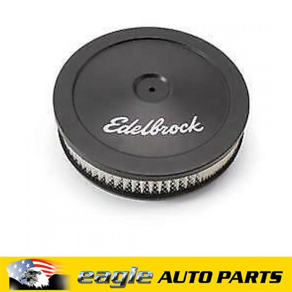 Edelbrock Pro-Flo Series Air Cleaner 10 in. Round Steel, Black Powder # ED1203