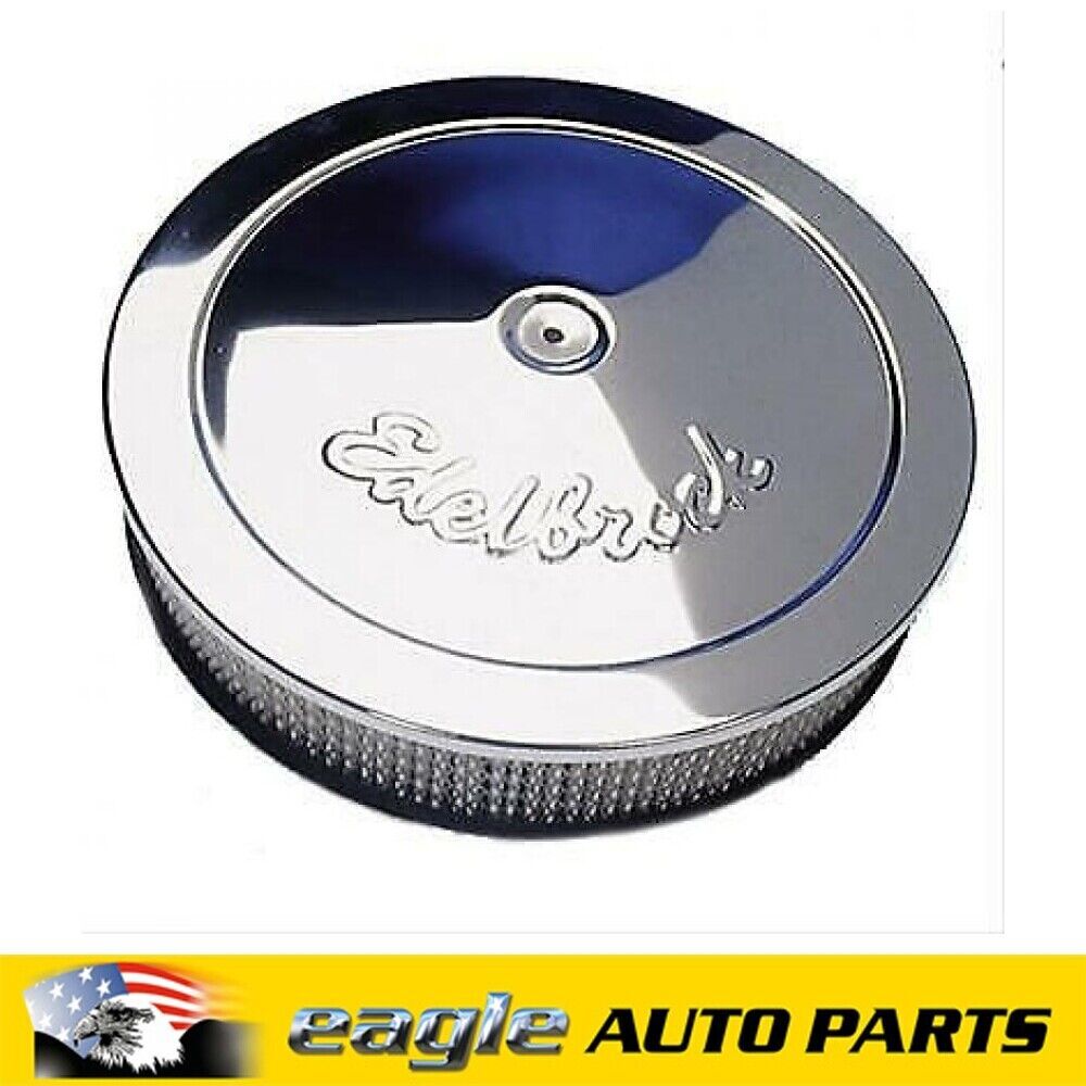 Edelbrock Pro-Flo Series Air Cleaner 14 in. Round Chrome 3in Height # ED1207