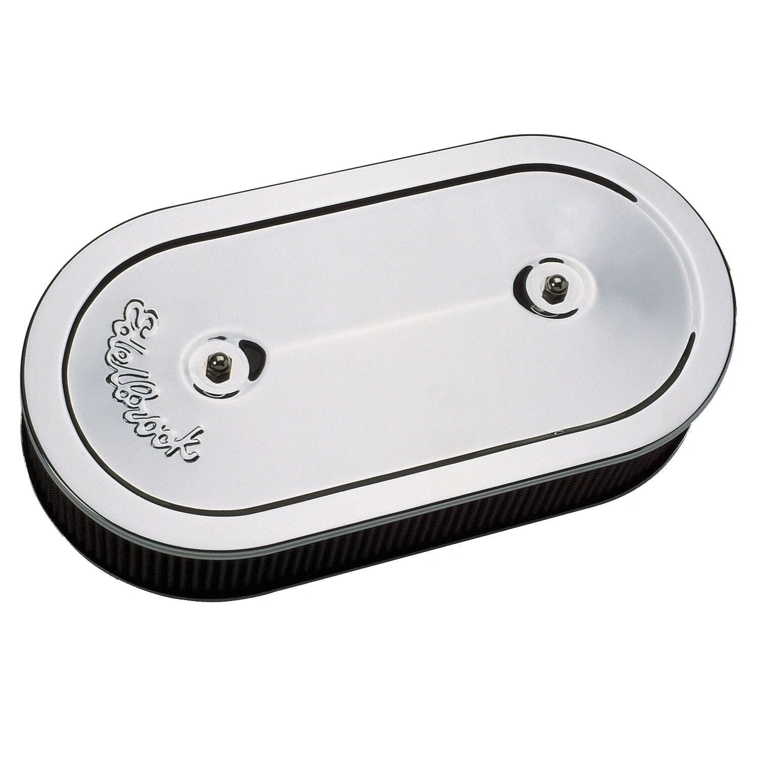 Edelbrock Pro-Flo Chrome Oval Air Cleaner for Dual-Quads # ED1235
