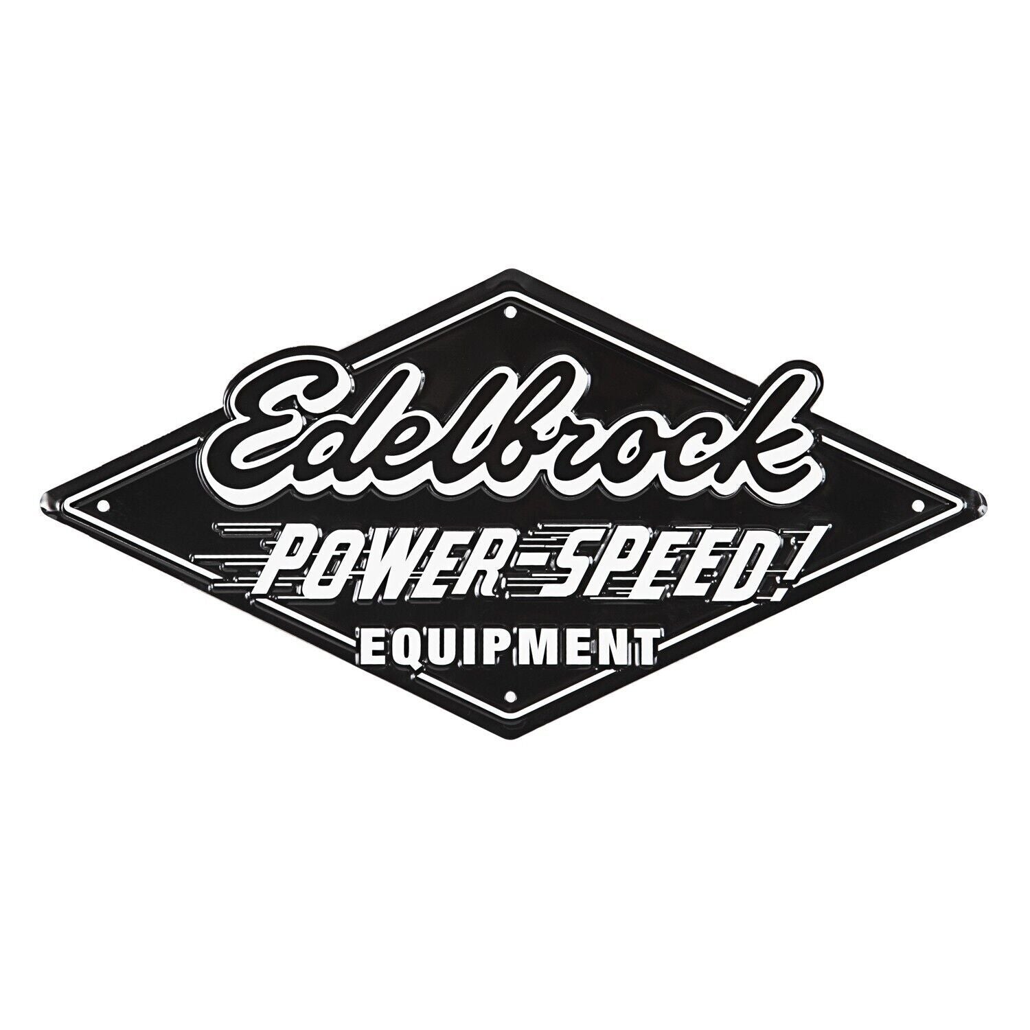 Edelbrock Power Speed Garage Tin Sign # ED189147
