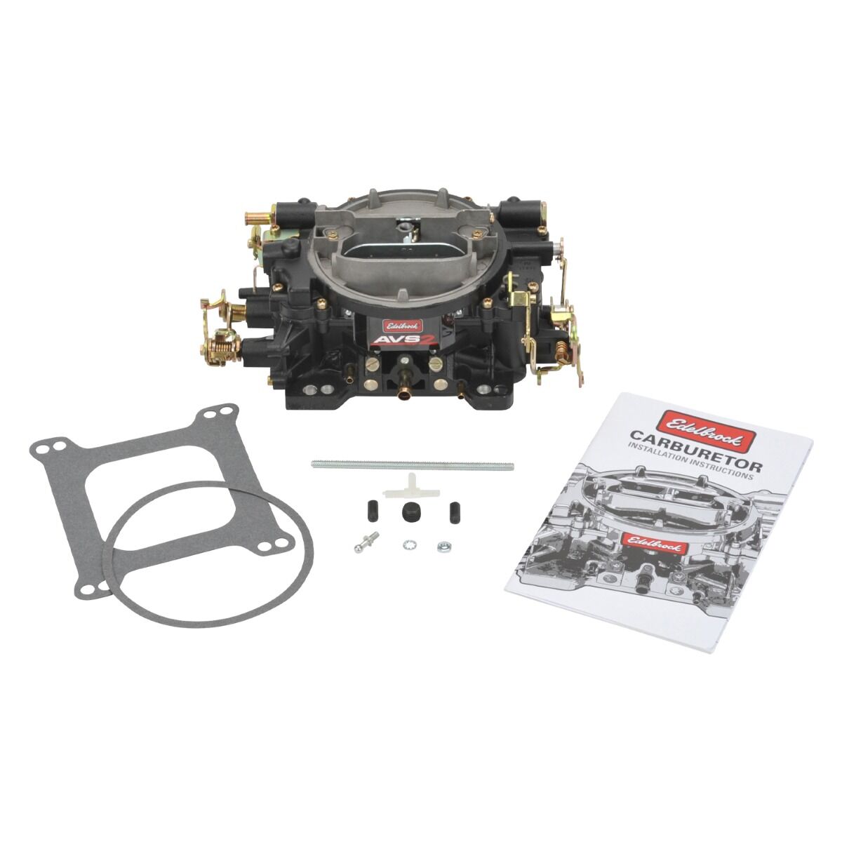 Edelbrock AVS2 650cfm Square Bore Manual Choke Black Carburetor  # ED19053