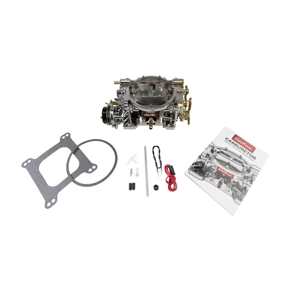 Edelbrock AVS2 Series Carburetor 650cfm Chrome Plasma Coated # ED1906-CP