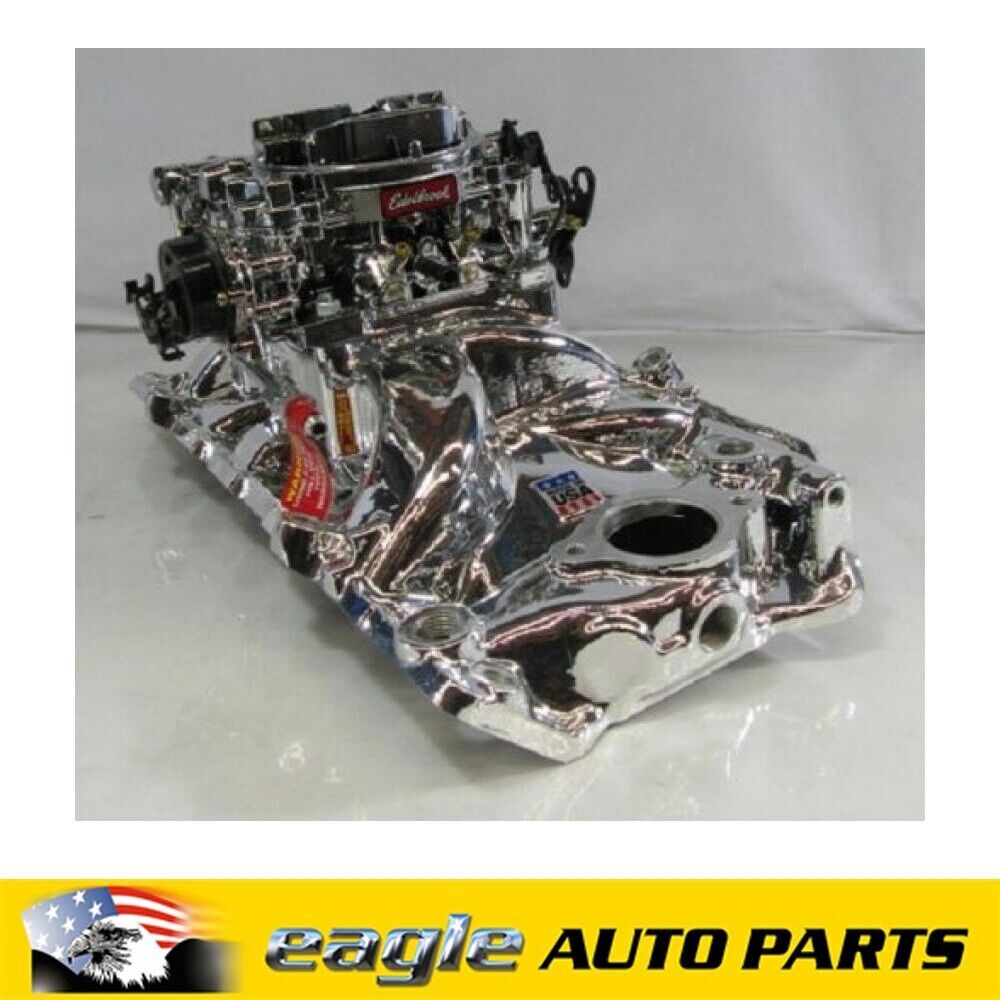 Chev 396 454 Big Block Edelbrock Performer Intake Manifold & Carby Kit # ED20624