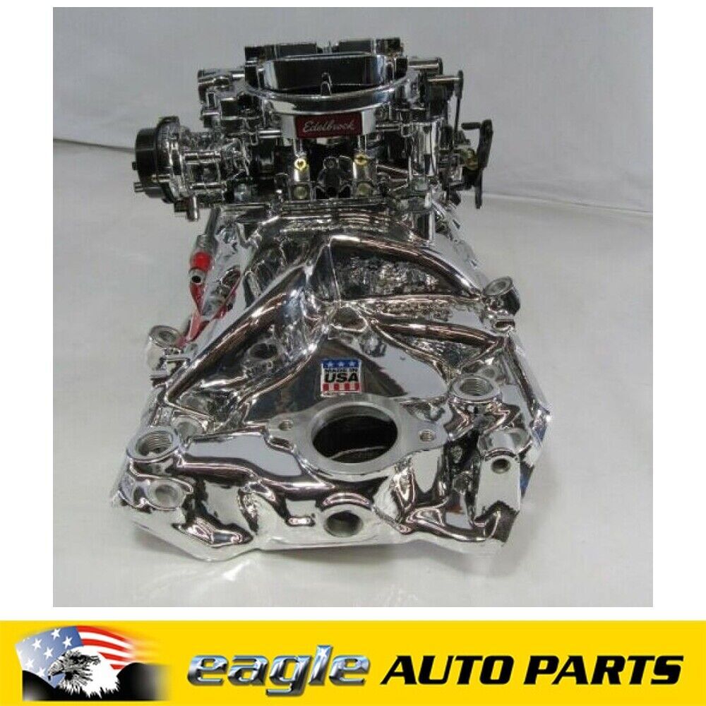 Chev 396 454 Big Block Edelbrock Performer Intake Manifold & Carby Kit # ED20624