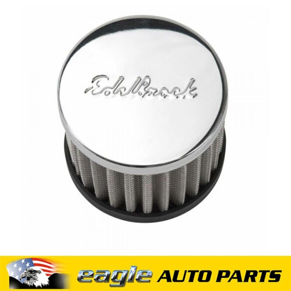 EDELBROCK Racing Series Chrome Push In Type Rocker Cover Breather ED