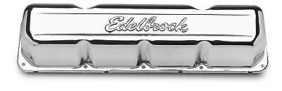 AMC V8 290 - 401 Edelbrock Signature Series Chrome Rocker Covers # ED4431
