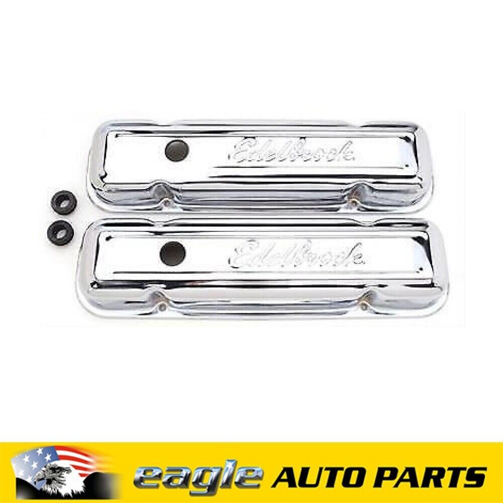 Pontiac V8 Edelbrock Signature Series Chrome Rocker Covers # ED4456 ...