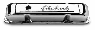 Chrysler 361 - 440 Edelbrock Signature Series Chrome Rocker Covers # ED4491