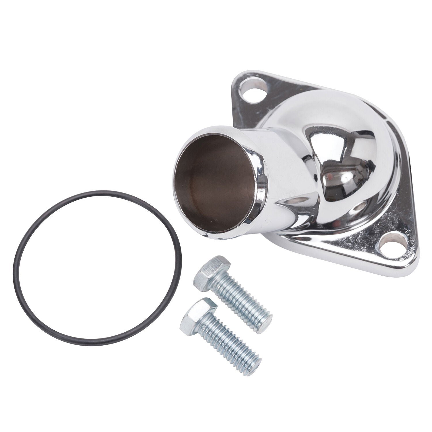 Edelbrock Chev V8 15deg Chrome Thermostat Housing  # ED4809