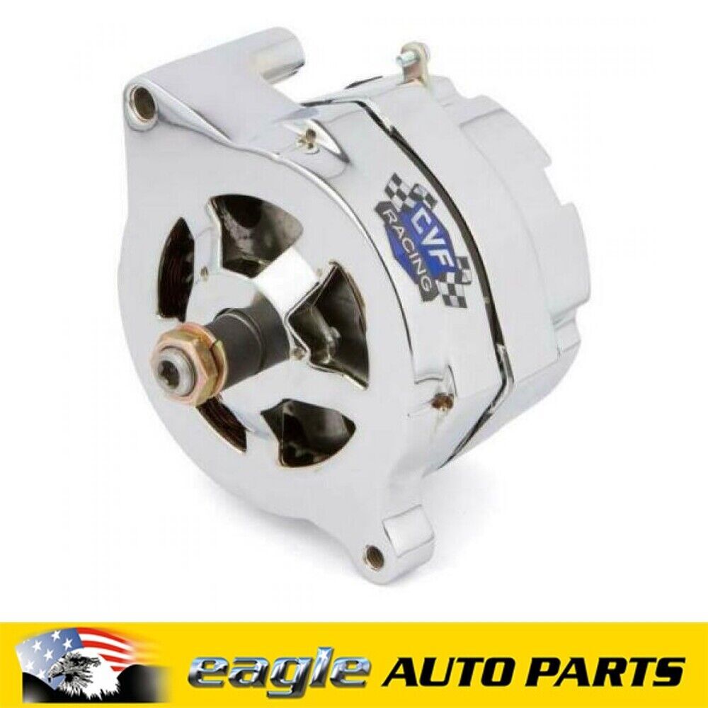 CVF Racing Ford 1 Wire 140amp Chrome Plated Alternator # FORD-1WIRE-140A