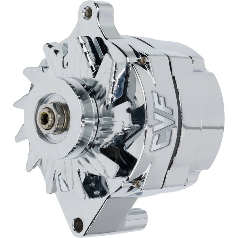 CVF Racing Ford 1 Wire 140amp Chrome Plated Alternator # FORD-1WIRE-140A