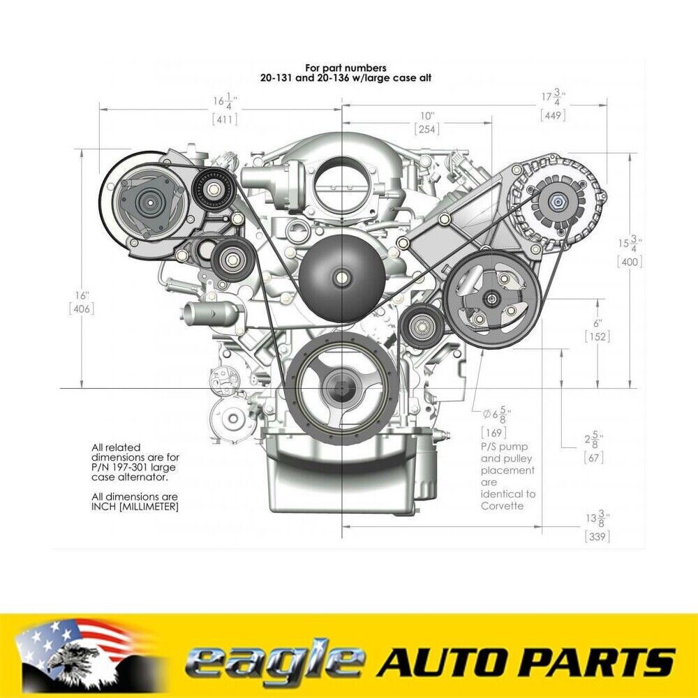 Holley Chev LS Engine Accessory Drive System Kit #  HO20-136