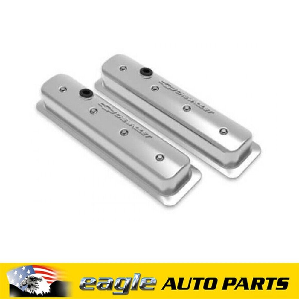 Holley GM Muscle Series Center Bolt Valve Covers Polished Finish  # HO241-291