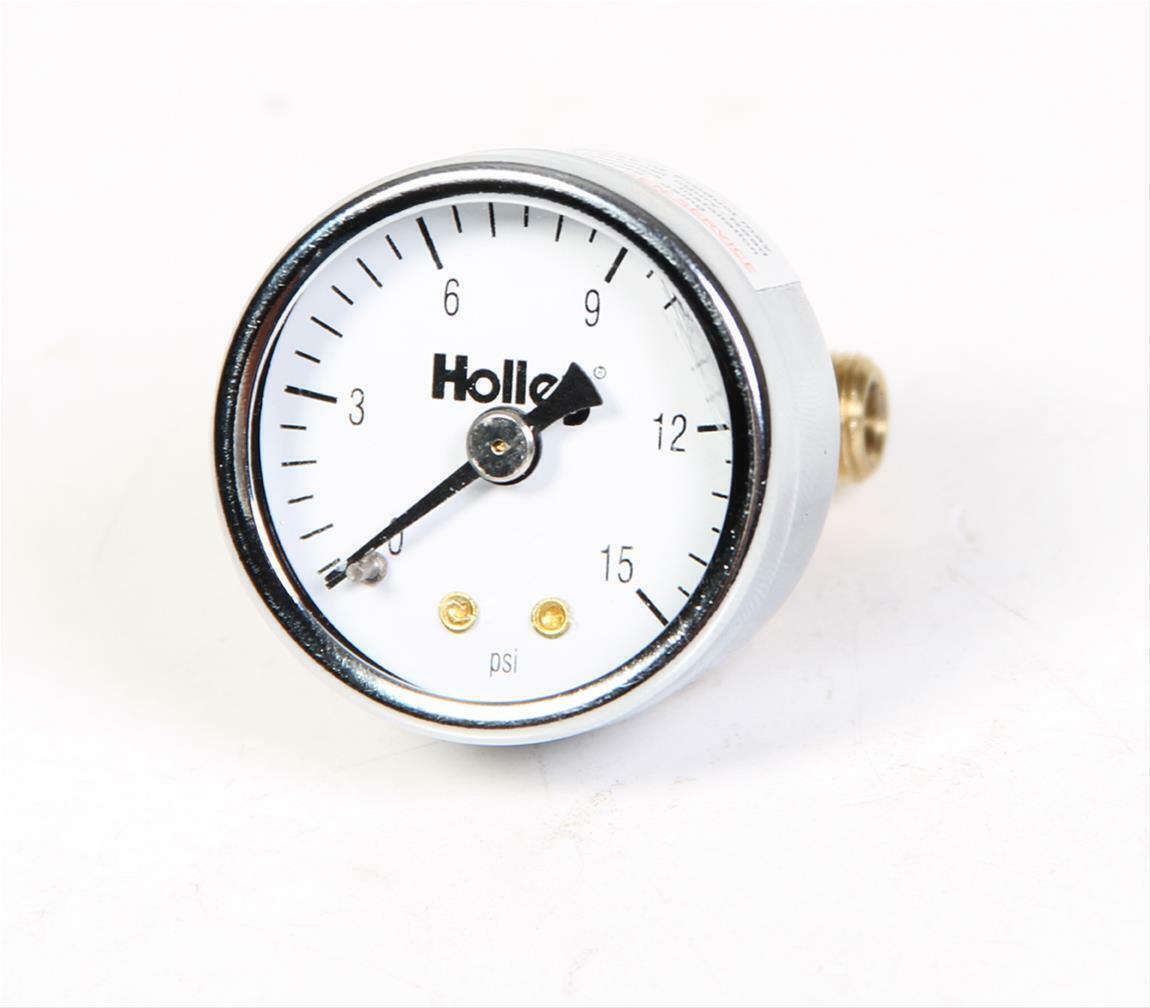 Holley Analog Fuel Pressure Gauge 0 - 15psi # HO26-500