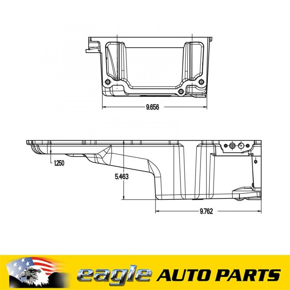 Holley GM Chev LS Retrofit Engine Oil Pan Camaro 67 - 69  Nova 68 - 74 # HO302-2