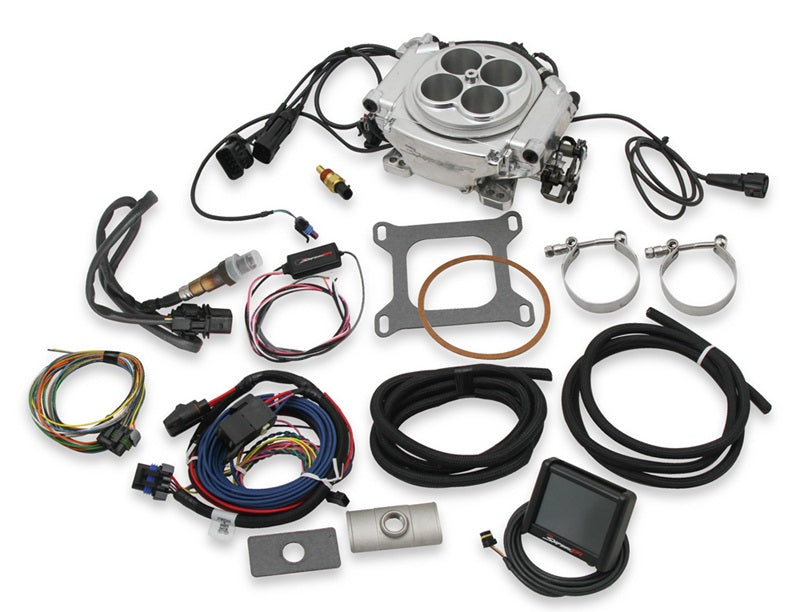 Holley Sniper EFI Self-Tuning Kit + Handheld EFI Monitor- Polished # HO550-510