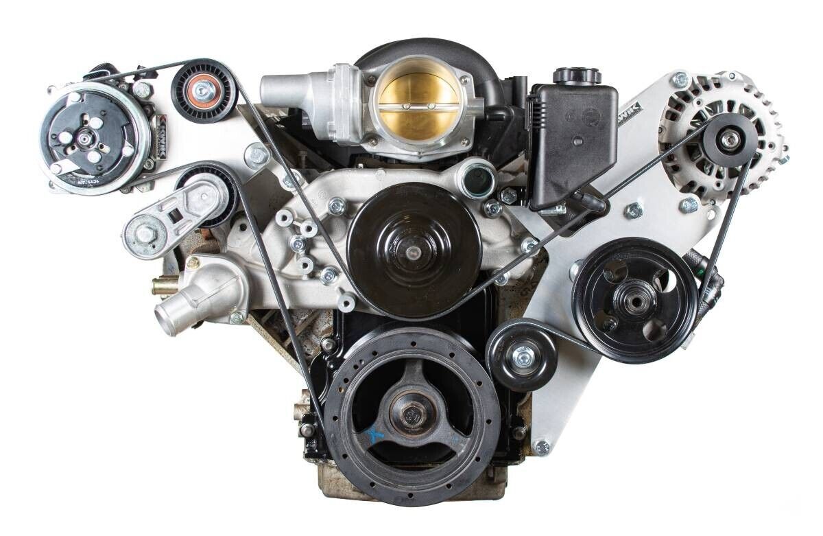 KWIK PERFORMANCE CHEV LS ENGINES WIDE-MOUNT ALT / POWER STEER BRACKET  # K10166