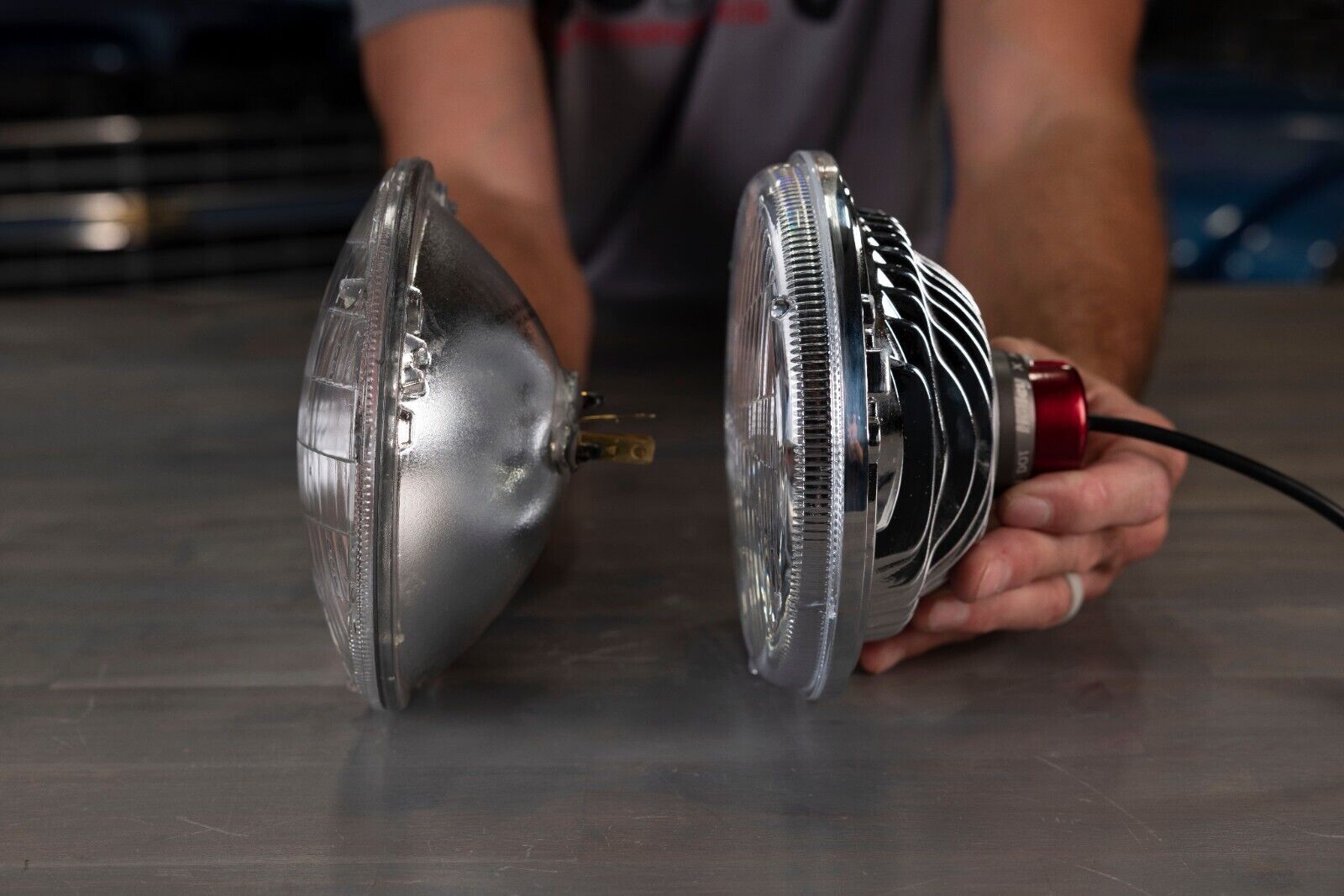 HOLLEY RETROBRIGHT LED FORWARD FACING HEADLIGHT - MODERN WHITE (5700K) # LFRB155