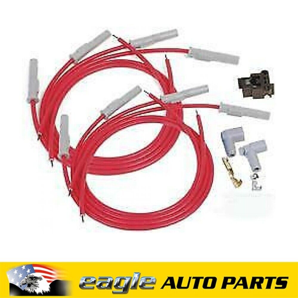 Universal MSD 8.5mm Super Conductor Spark Plug Wire Set HEI V8 Red # MSD31189