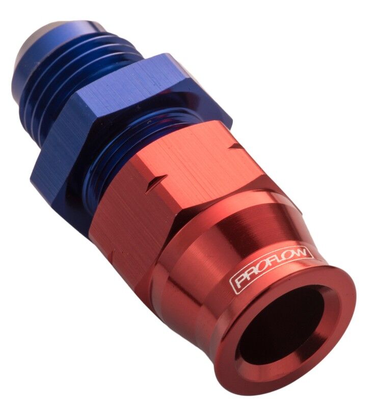 Proflow 3/8in.Tube To Male -06AN Hose End Tube Adaptor Blue PFE108-06