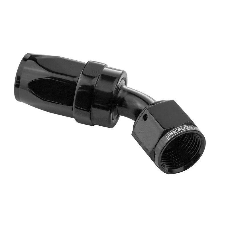 Proflow 60 Degree Hose End Hose End -08AN Hose to Female Black PFE110-08BK