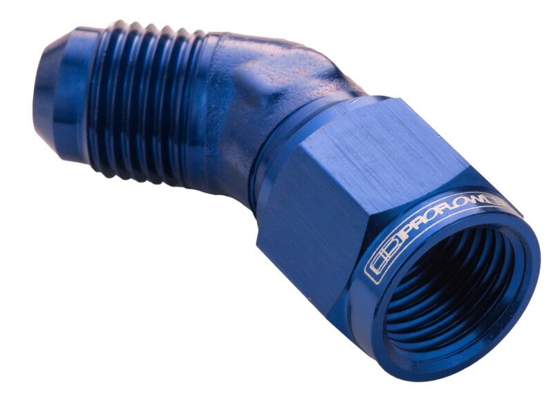 Proflow 45 Degree Male Adaptor - Female Adaptor Swivel Hose End PFE142-06