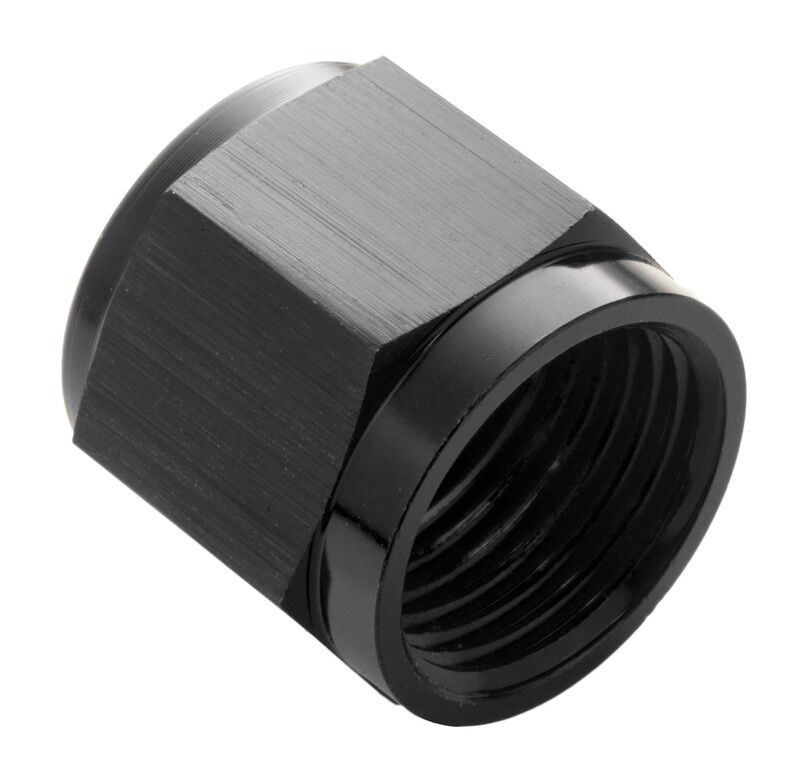 Proflow Aluminium Tube Nut AN8 For 1/2in. Tube Black # PFE818-08BK