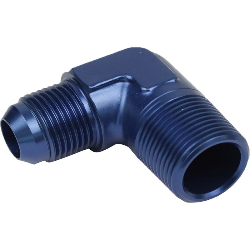 Proflow Male Adaptor -08AN To 1/2in. NPT 90 Degree # PFE822-08-08