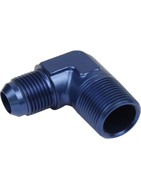 Proflow Male Adaptor -08AN To 3/8in. NPT 90 Degree # PFE822-08