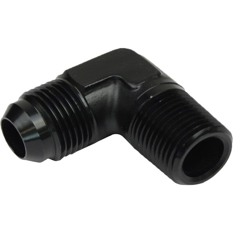Proflow Male Adaptor -10AN To 1/2in. NPT 90 Degree # PFE822-10BK