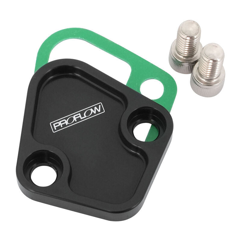 Proflow Fuel Pump Block-Off Plate Windsor BBC Chrysler # PFEFB-101BK