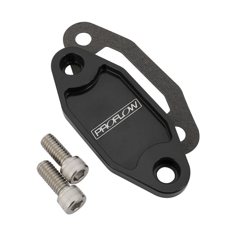 Proflow Ford 302 351 Cleveland Fuel Pump Block Off Plate # PFEFB-104BK