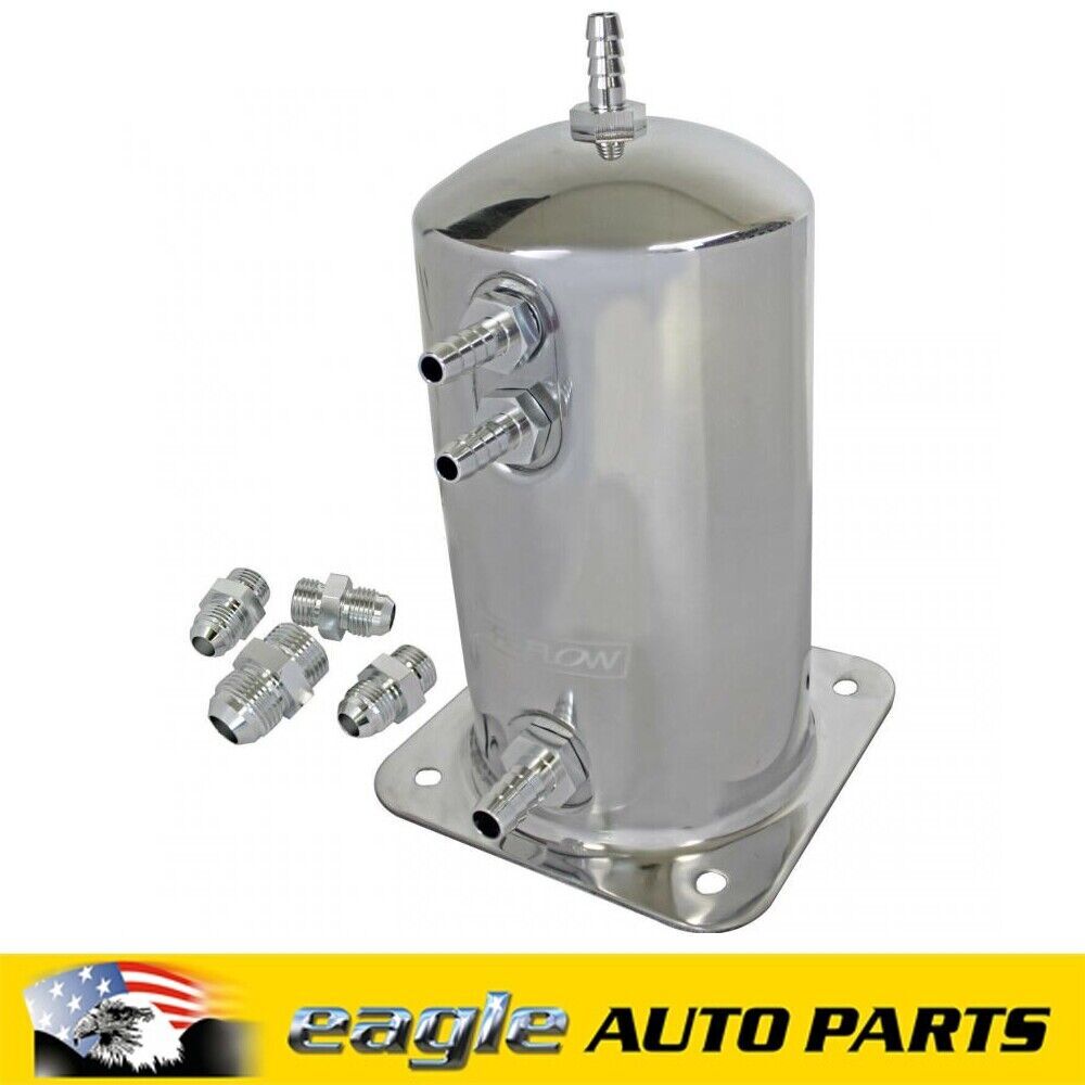 Proflow Fuel Surge Tank Aluminium Round Polished # PFEST1