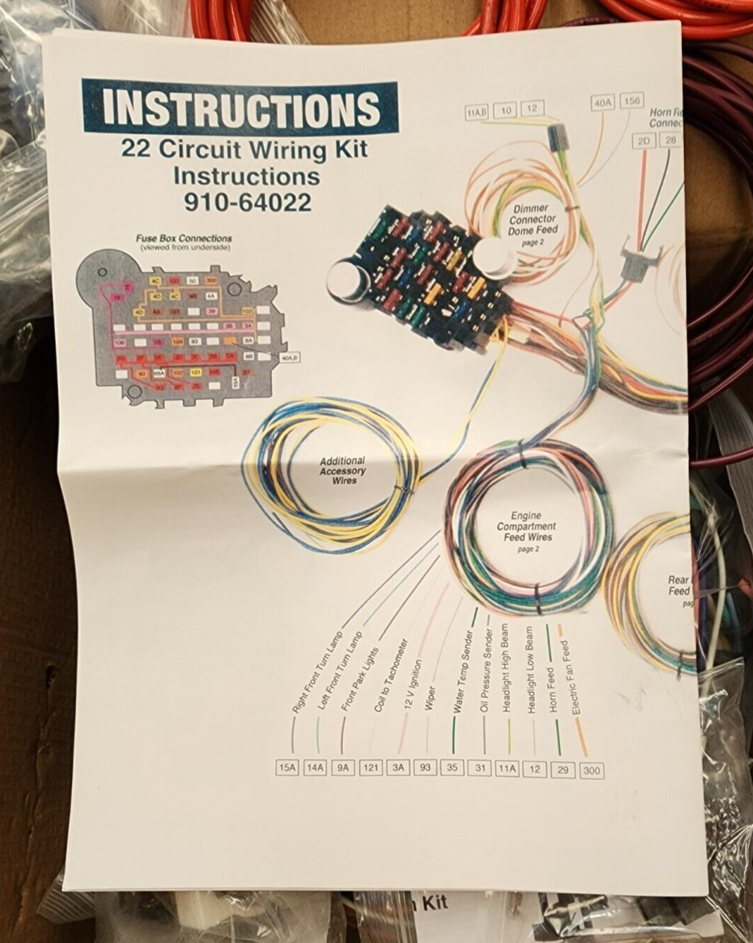 RPC UNIVERSAL 22 CIRCUIT WIRE HARNESS KIT # R1077