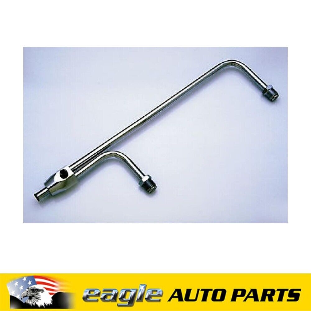 HOLLEY DOUBLE PUMPER CHROME FUEL LINE RAIL # R2197 — Eagle Auto Parts